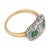 1910s Edwardian Diamond Demantoid Garnet 18k Yellow Gold Platinum Ring, Size 5.25 For Sale - Image 4 of 6