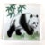 Set of 4 Porcelain Panda Bear Coasters For Sale - Image 4 of 13
