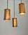 These pendant lamps are original designs by Danish lighting designer Svend Aage Holm Sørensen, produced in Denmark during...
