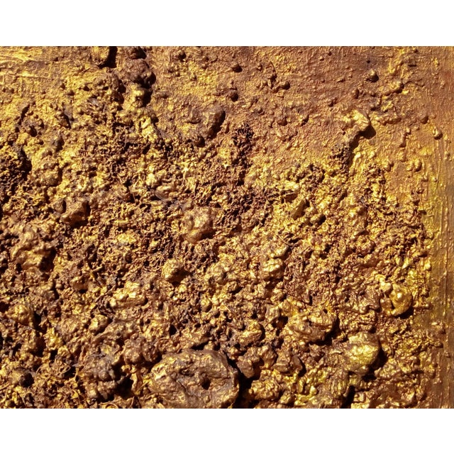 "Cosmogony-the Earth" Contemporary Brutalist Style Natural Color Palette Landscape Painting by Diane Grant For Sale - Image 9 of 10