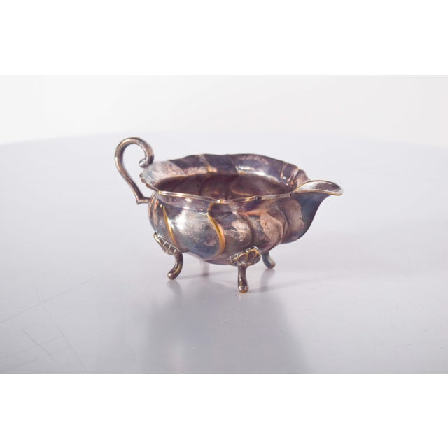 Silver Tea Serving Set in Metal and Silver, 1890s, Set of 3 For Sale - Image 8 of 12