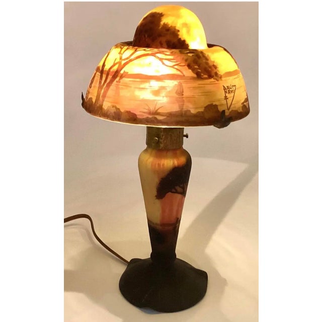 Antique 19th Century French Daum Nancy Table Lamp For Sale - Image 12 of 12
