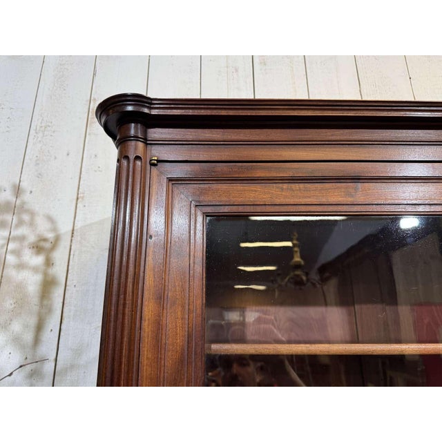 Louis XVI Roll-Top Desk in Mahogany and Walnut with Cloverleaf Locks For Sale - Image 18 of 18