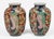 Japanese Antique Pair of Imari Open Vases For Sale - Image 3 of 6