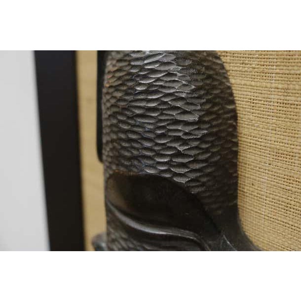 Mid 20th Century Central African Bust Wall Sculptures 'Male and Female' For Sale - Image 5 of 8