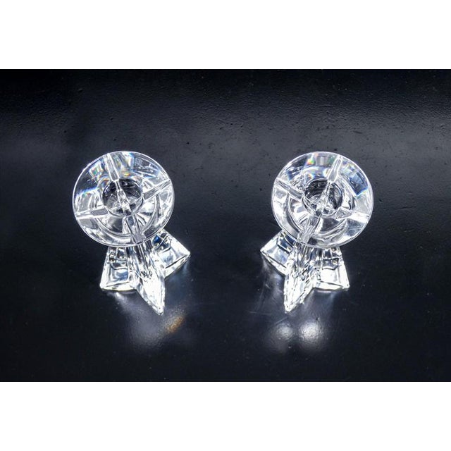 Crystal Table Candlesticks by Le Perle for C&F, Set of 2 For Sale - Image 10 of 14
