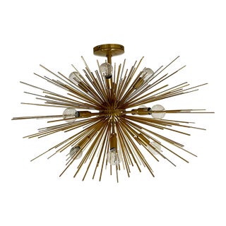 Arteriors Zanadoo Brass Sputnik Chandelier For Sale