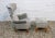 Gray Set of Model FH 8023 Wingback Hammer Chair by Fritz Hansen for Dania 1950 For Sale - Image 8 of 13