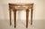 French Antique Louis XVI Style Silver Leaf and Painted Marble Top Console Table For Sale - Image 3 of 11