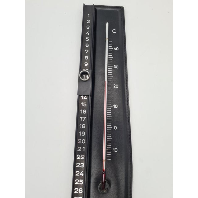Glass Vintage Wall Thermometer with Calendar, 1960s For Sale - Image 7 of 11