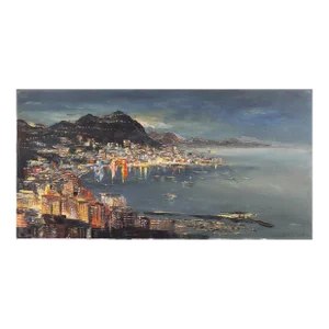'Waikiki at Night' by James Mak, Hawai'i, Honolulu, Oahu, Hawaiian Beach Landscape