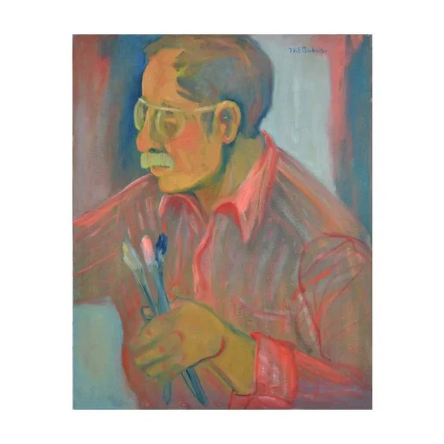 1970s Artist and His Tools by Molly Brubaker For Sale - Image 5 of 5