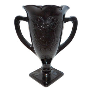 Circa 1930s l.e. Smith Black Amethyst Loving Cup