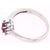 14 Karat White Gold and Ruby Ring Surrounded by Diamonds For Sale In New York - Image 6 of 8