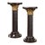 Pair of Black Carrara Marble Twisted Pedestals with Bronze Corinthian Capitals For Sale - Image 14 of 15