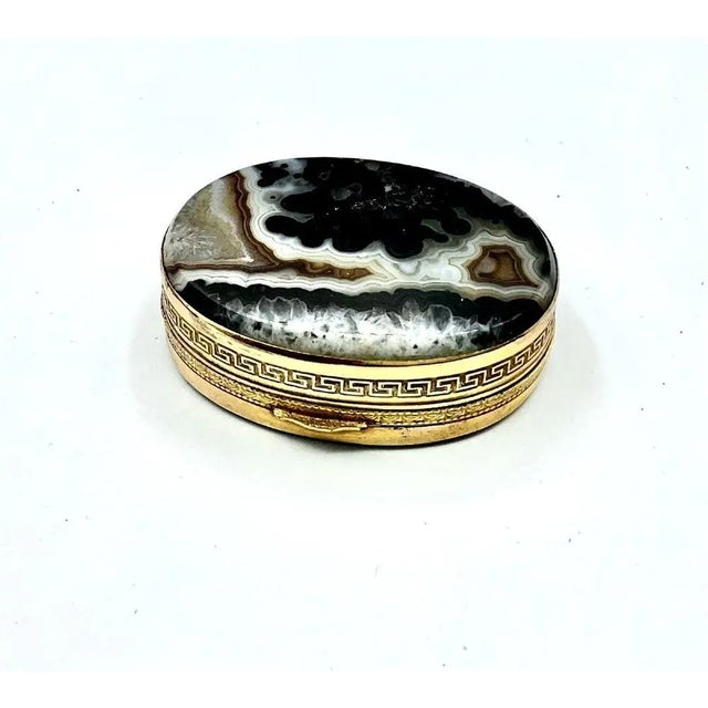 Small 19th Century Hard Stone or Pietra Dura Box For Sale - Image 6 of 10