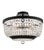 Kalco Semi Flush Mount Crystal, Matt Black - 037345-052-FR001 (18" By 18" By 14" High New in Original Box