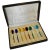 David-Andersen Norwegian Sterling Silver and Enamel Demitasse Spoon Set in Case For Sale - Image 10 of 10