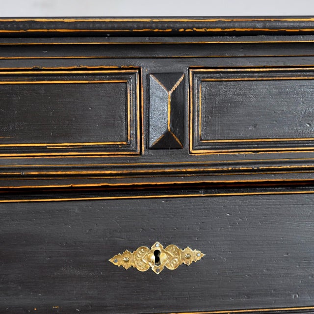 Black Chest of Drawers, 1900 For Sale - Image 9 of 15
