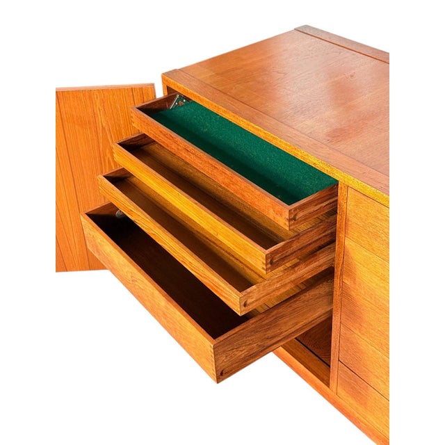 Ole Gjerlov Knudsen & Torben Lind Teak Sideboard for France & Sons For Sale - Image 9 of 15