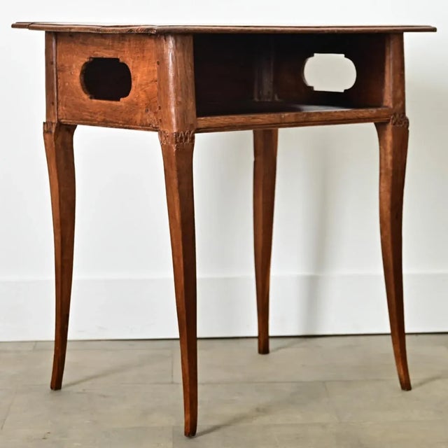 Wood French 19th Century Louis XV Style Oak Side/Bedside Table For Sale - Image 7 of 12