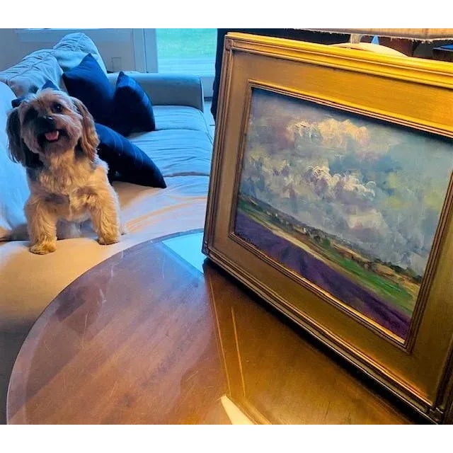 Old Paris Framed French Provincial Landscape Painting For Sale - Image 4 of 9