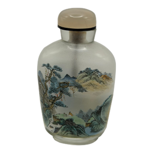 Exquisite Inside Painted Snuff Bottle Dated 1966