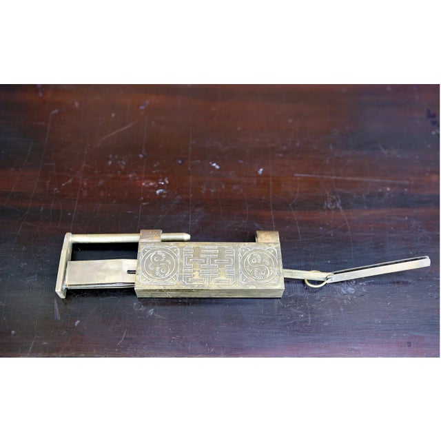 20th Century Mahogany Tansu Chest With Brass Fittings For Sale - Image 4 of 12