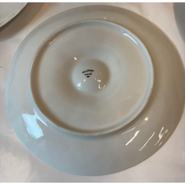 Ivory Vintage French Pillivuyt Ivory Oyster Plate For Sale - Image 8 of 9