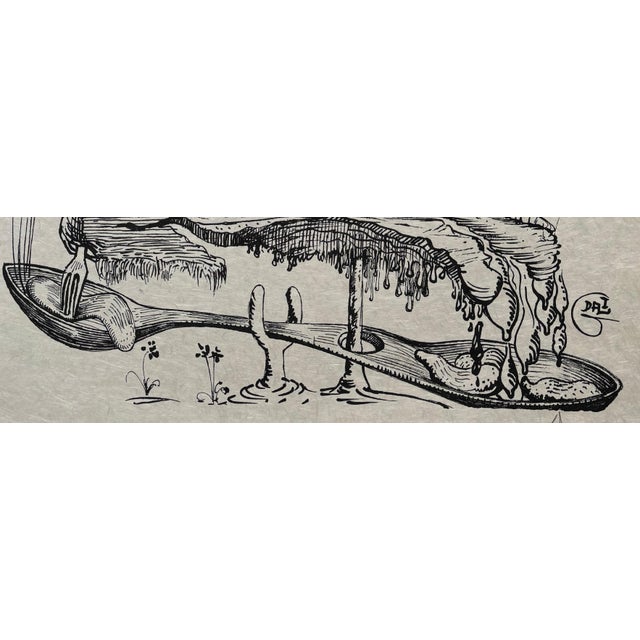 1970s Salvador Dali, L'Inquisition from Les Songes Drôlatiques de Pantagruel, Original Large Lithograph, 1973 For Sale - Image 5 of 8