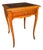 French Louis XV Style Cherry Wood Side Table With Leather Top, Circa 1920 For Sale