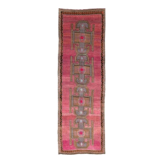 Galerie Shabab Collection Mid-20th Century Handmade Turkish Anatolian Long & Narrow Gallery Carpet For Sale