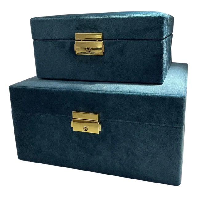 Modern Transitional Style Decorative Box- A Pair For Sale