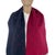 French Late 20th Century Balenciaga Navy Blue & Red 100% Wool Scarf For Sale - Image 3 of 8