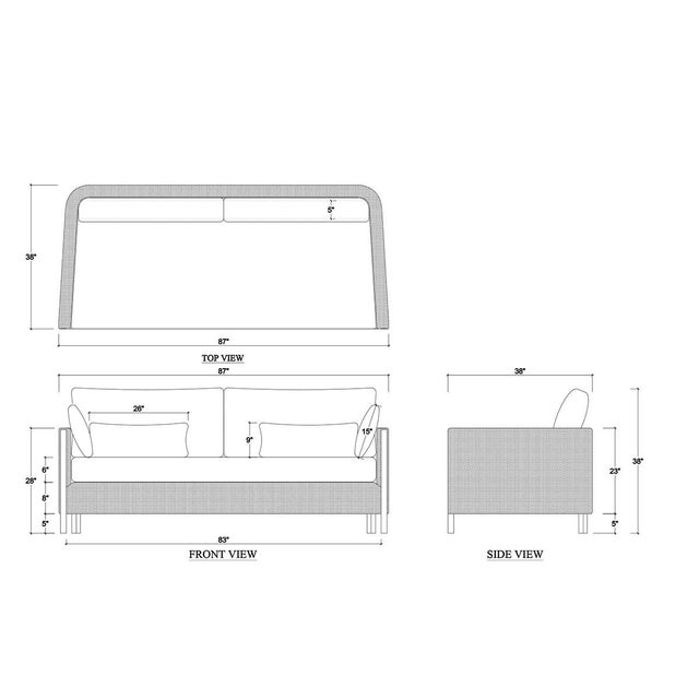 French Modern Boucle Sofa For Sale - Image 12 of 12
