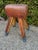 Orange Gymnasium Leather Pommel Horse Bench Saddle Holder on Legs For Sale - Image 8 of 12