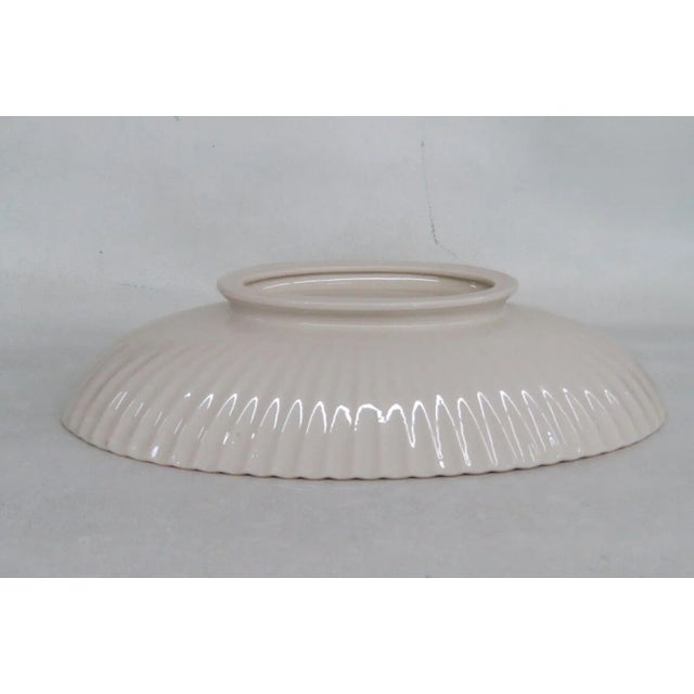 Lenox China Fluted Centerpiece Ivory 24k Gold Scalloped Oval Serving Bowl For Sale - Image 11 of 11