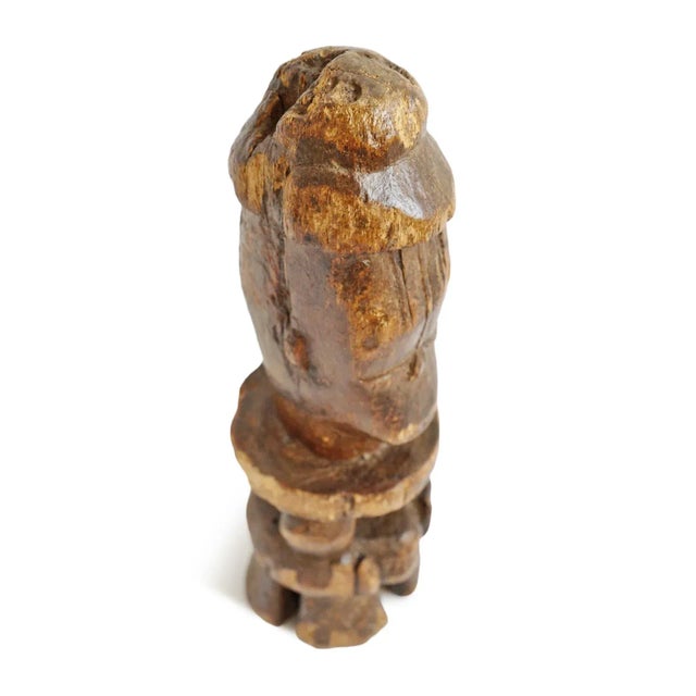 Wood Vintage African Colonial Wood Figure For Sale - Image 7 of 9