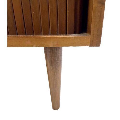 Vintage Danish Midcentury Tambour Sideboard For Sale - Image 9 of 9