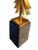 Mid 20th Century Mid-Century Modern Abstract Gold Starburst Table Lamp With Stone Base & Black Shade | Hollywood Regency For Sale - Image 5 of 9