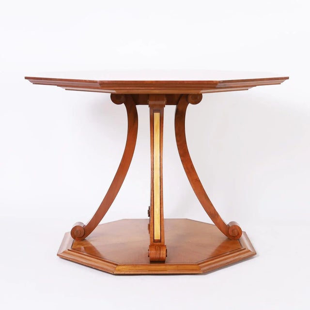 English Inlaid Center Table For Sale - Image 3 of 10