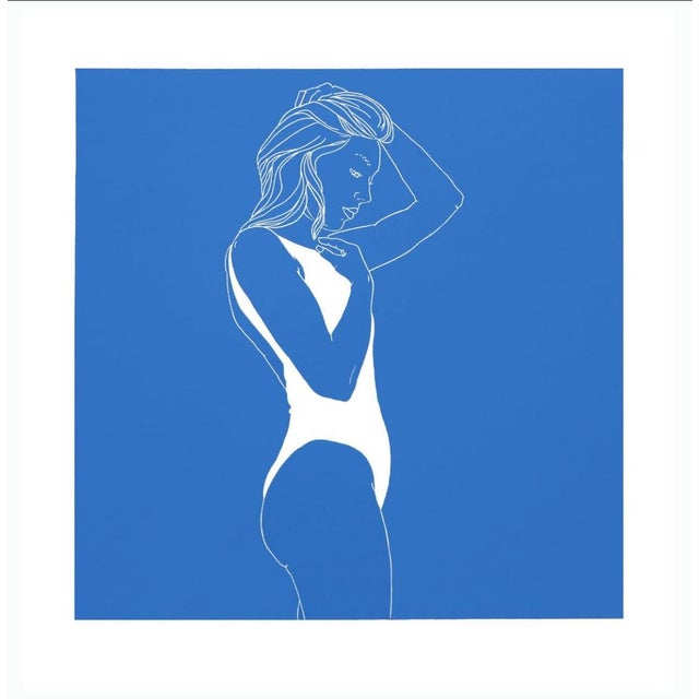 A. Borkowska, A Swimmer, Original Lithograph, in Flawless conditions. Designed from 2000 This piece has an attribution...