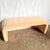 Post Modern Peach Velvet Fabric Waterfall Bench For Sale - Image 12 of 12