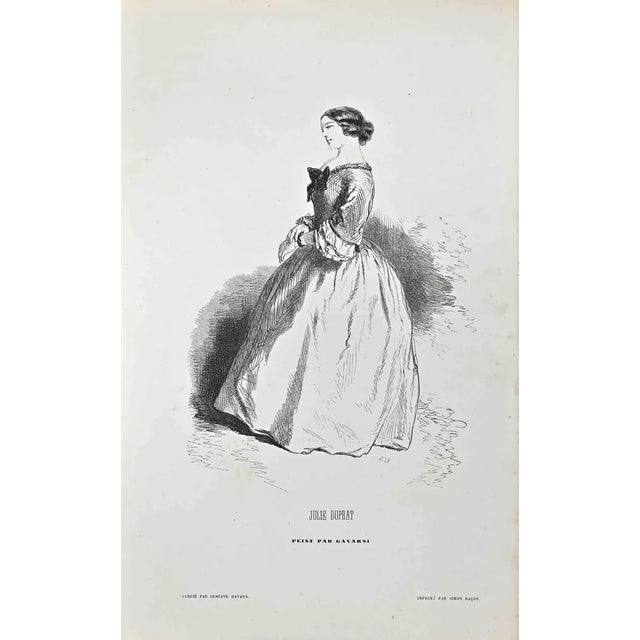Paul Gavarni, Julie Duprat, Lithograph, Mid-19th Century For Sale