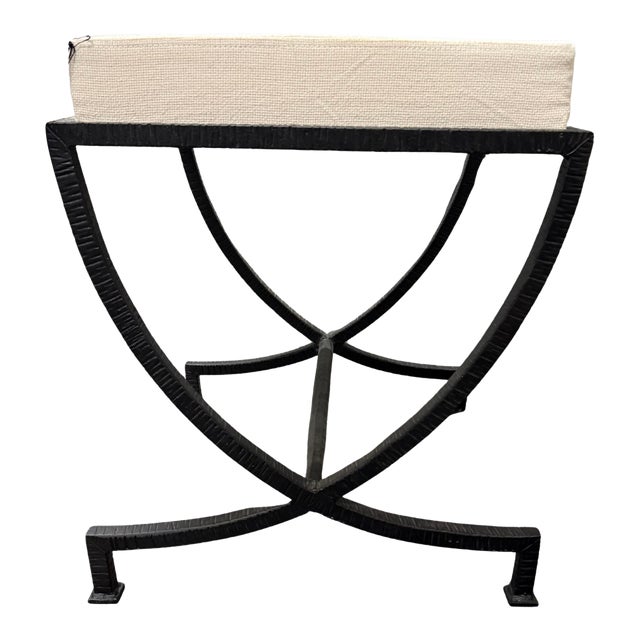 Calice Stool Hand Forged Rustic Iron For Sale
