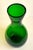 Glass Deep Green Art Glass Vase For Sale - Image 7 of 9