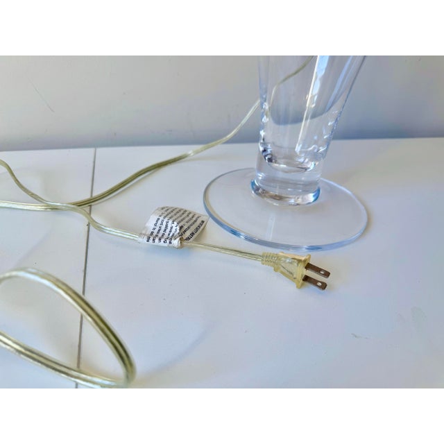 Simon Pearce Blown Glass Table Lamp For Sale - Image 11 of 11