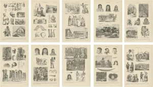 Johann Heck and Daniel Brinton, Illustrations of Various Scenes, Figures and Objects of South America, 1886, Prints, Set of 10