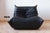 Black Leather Togo Corner Seat, Lounge Chair & 2-Seat Sofa by Michel Ducaroy for Ligne Roset, Set of 3 For Sale - Image 6 of 15