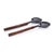 Selvo Bamboo and Horn Server Set, 15" x 4" For Sale - Image 4 of 4